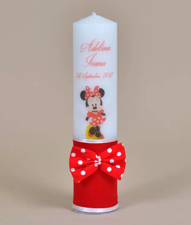 Lumanare de botez Minnie Mouse